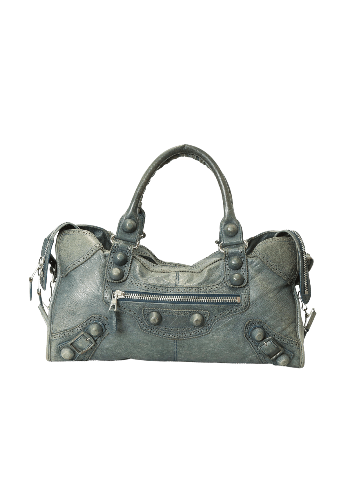 Bolsa Balenciaga Motocross Covered Brogues City Verde Original