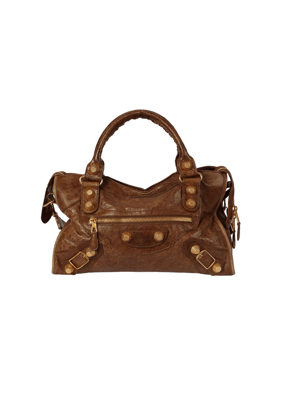 オブジェ Bolsa Balenciaga Motocross Giant 21 City Marrom Original – Gringa