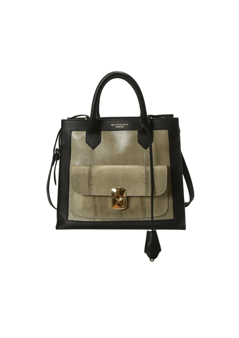 Bolsa Balenciaga Padlock All Time Tote Preto Original Gringa