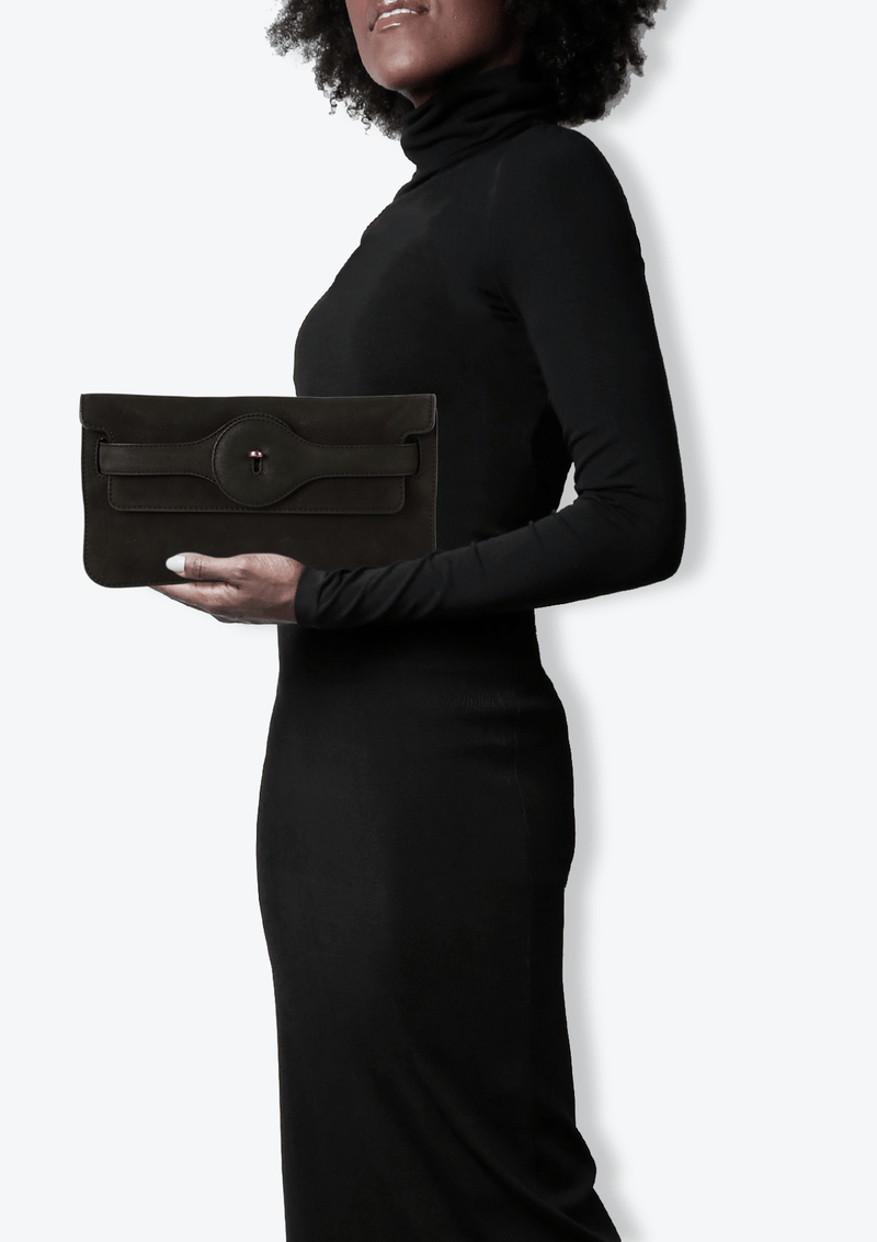 SUEDE CLUTCH