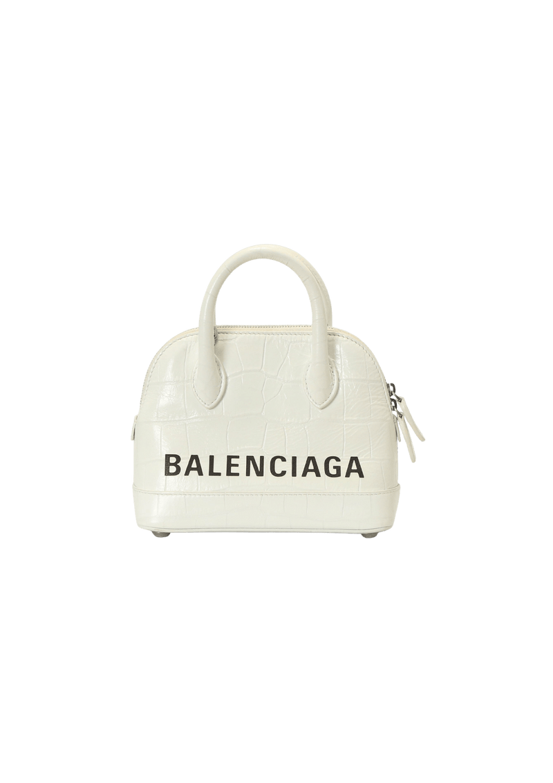 Balenciaga Ville Small Textured Black Leather Top Handle Bag$1,750.00