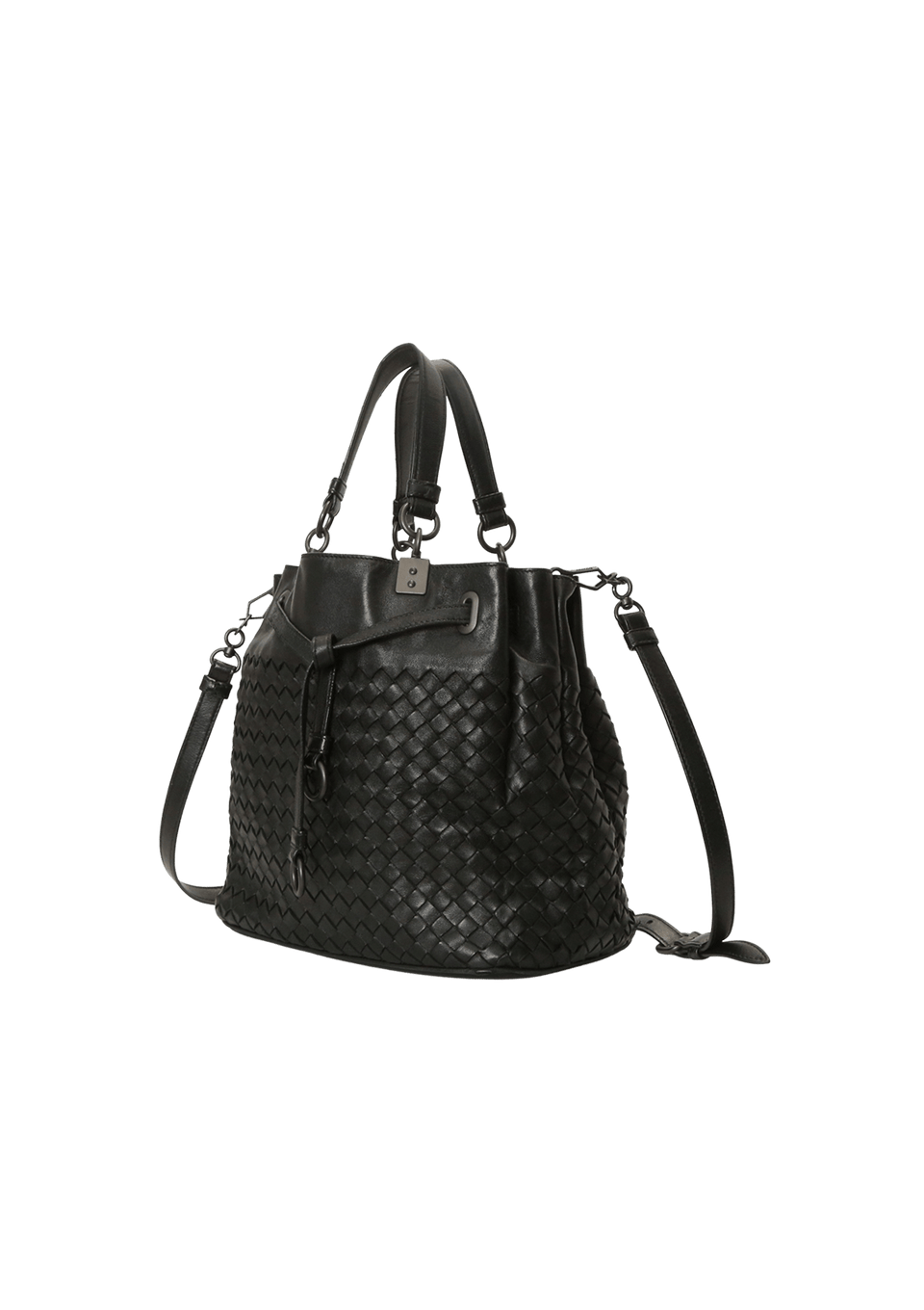 Bolsa Bottega Veneta Bucket Intrecciato Bag Preto Original – Gringa