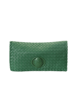 FOLD OVER TURNLOCK INTRECCIATO CLUTCH