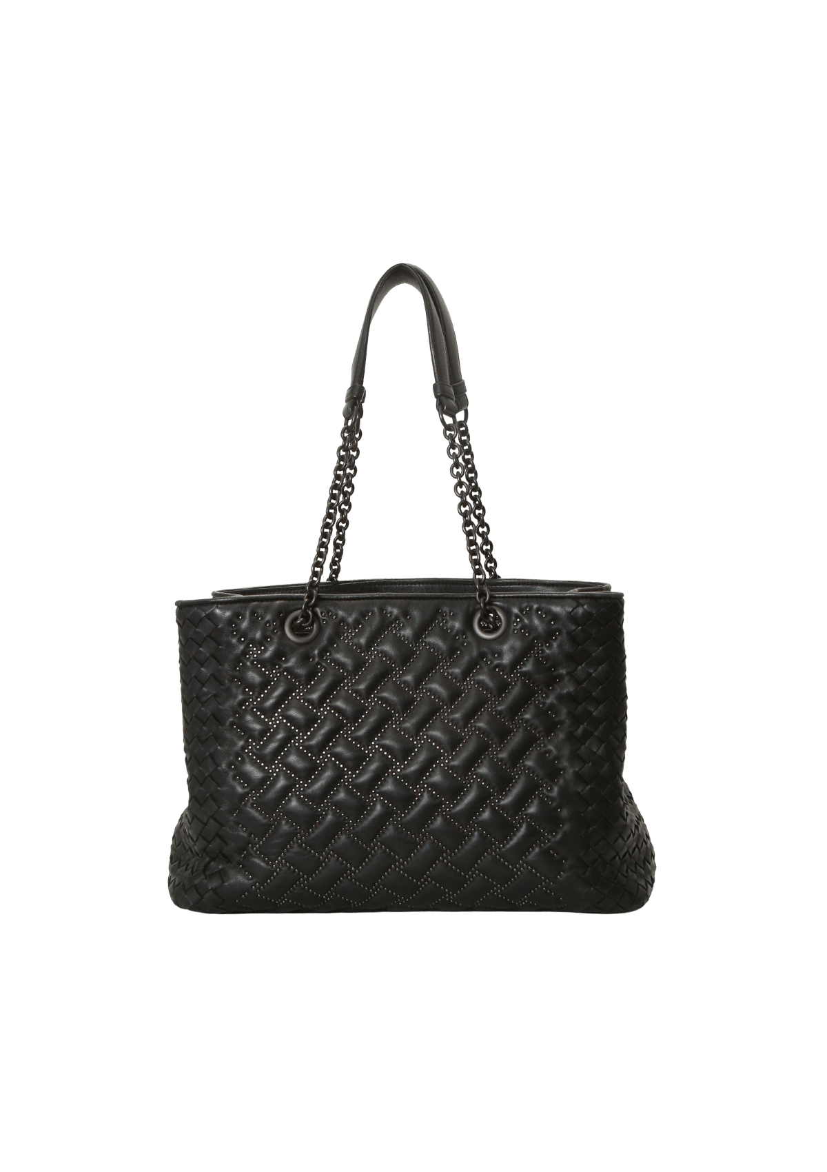 Bolsa Bottega Veneta Intrecciato Nappa Tote Preta Original – Gringa