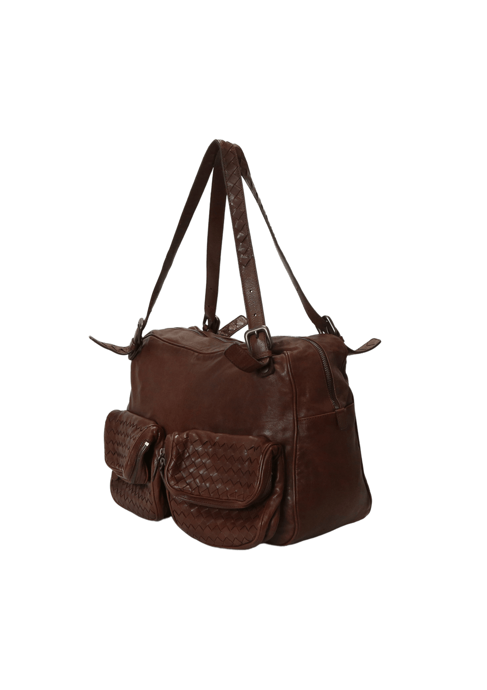 VINTAGE DOUBLE POCKET INTRECCIATO BAG