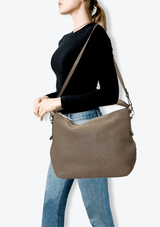 GRAINED LEATHER SATCHEL