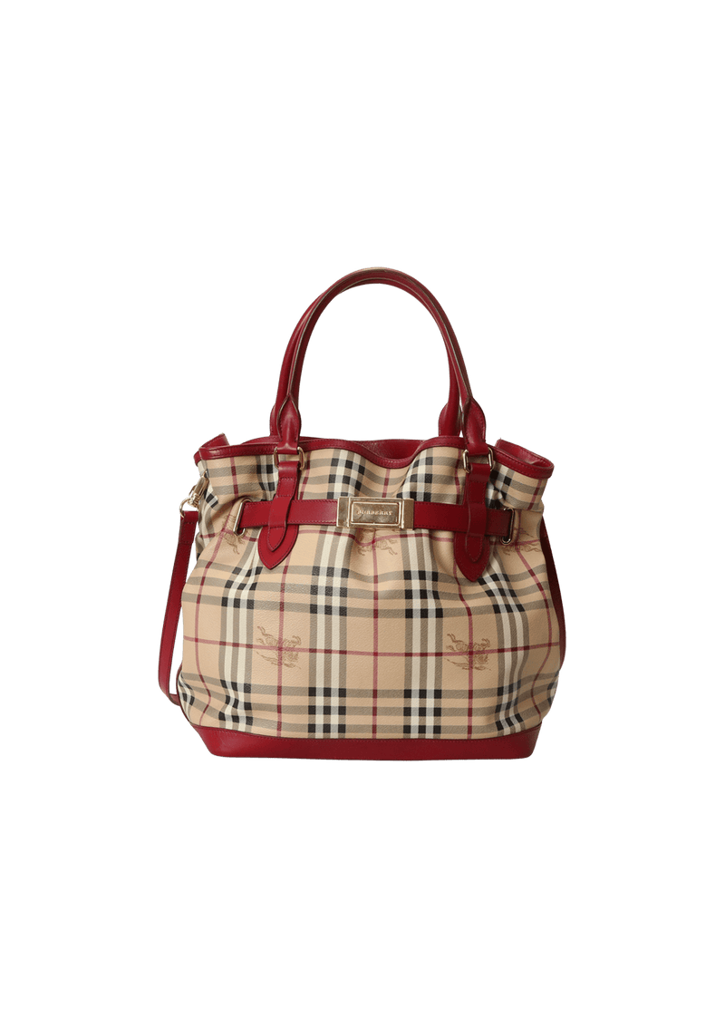 HAYMARKET CHECK BELTED BAG