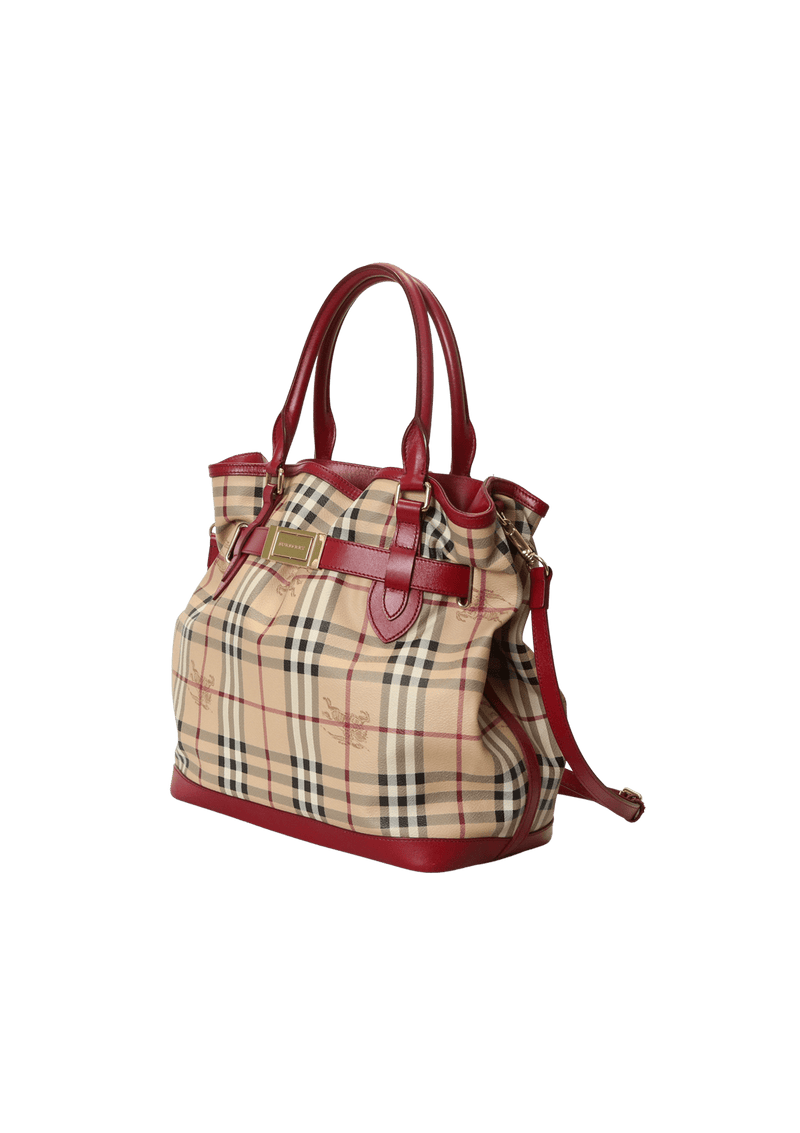 HAYMARKET CHECK BELTED BAG