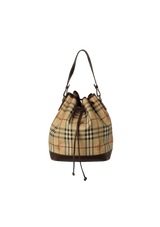 HAYMARKET CHECK BUCKET BAG