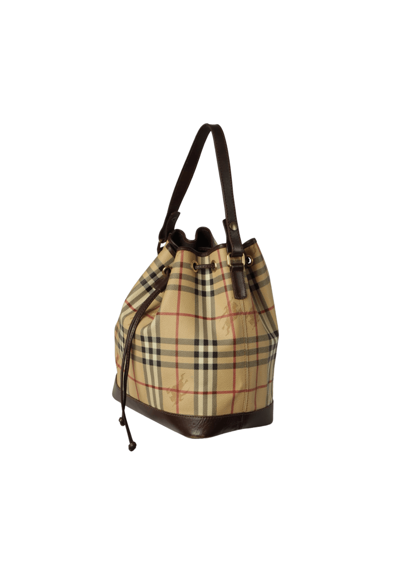 HAYMARKET CHECK BUCKET BAG