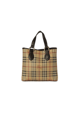 HAYMARKET CHECK CANVAS TOTE