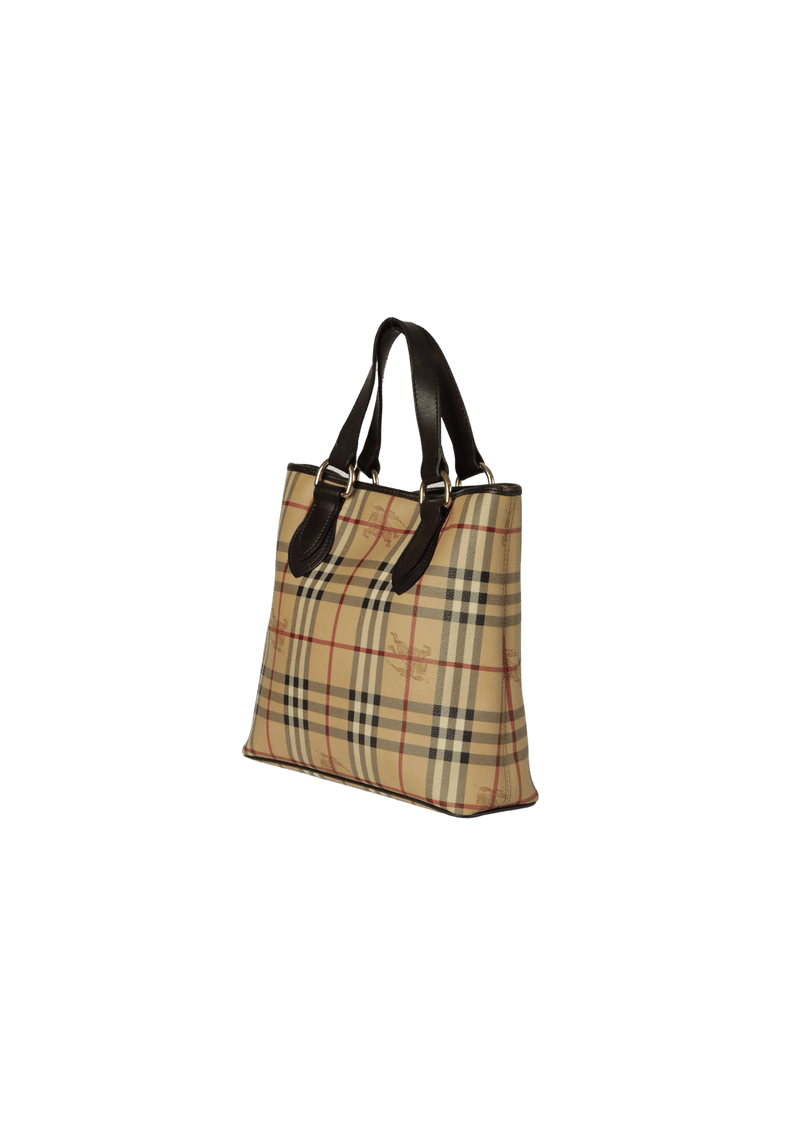 HAYMARKET CHECK CANVAS TOTE