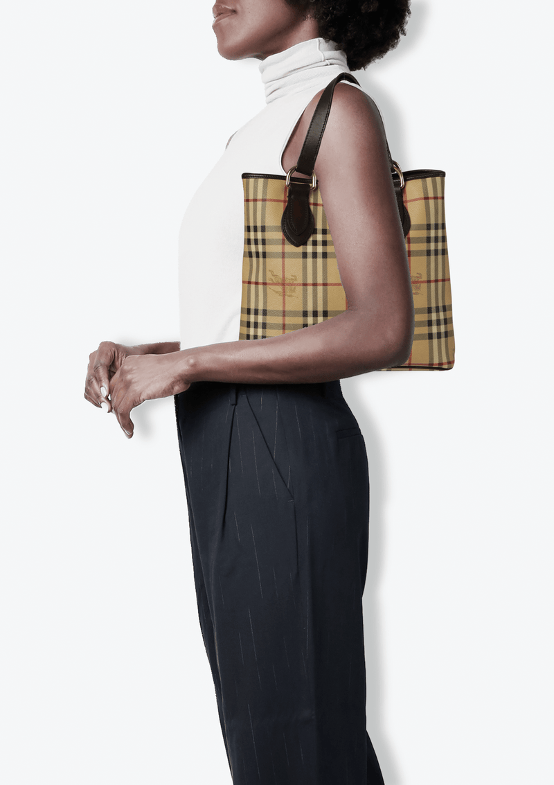 HAYMARKET CHECK CANVAS TOTE