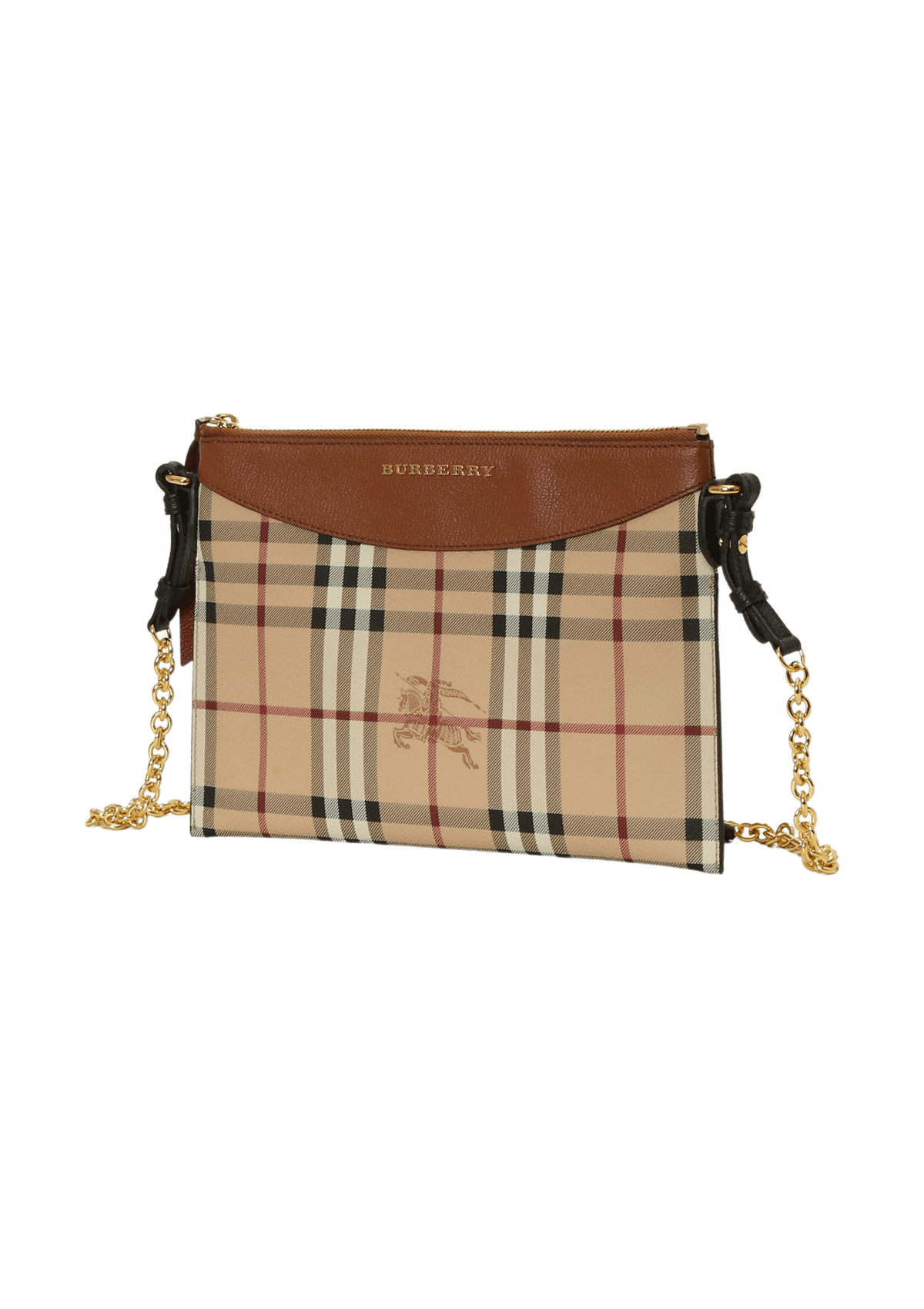 Bolsa Burberry Haymarket Check Crossbody Bege Original Gringa