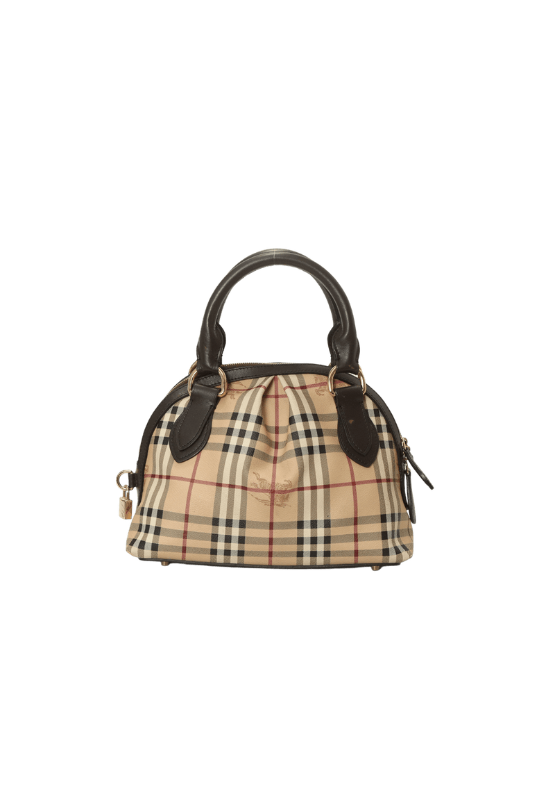 HAYMARKET CHECK INSIGNIA BAG