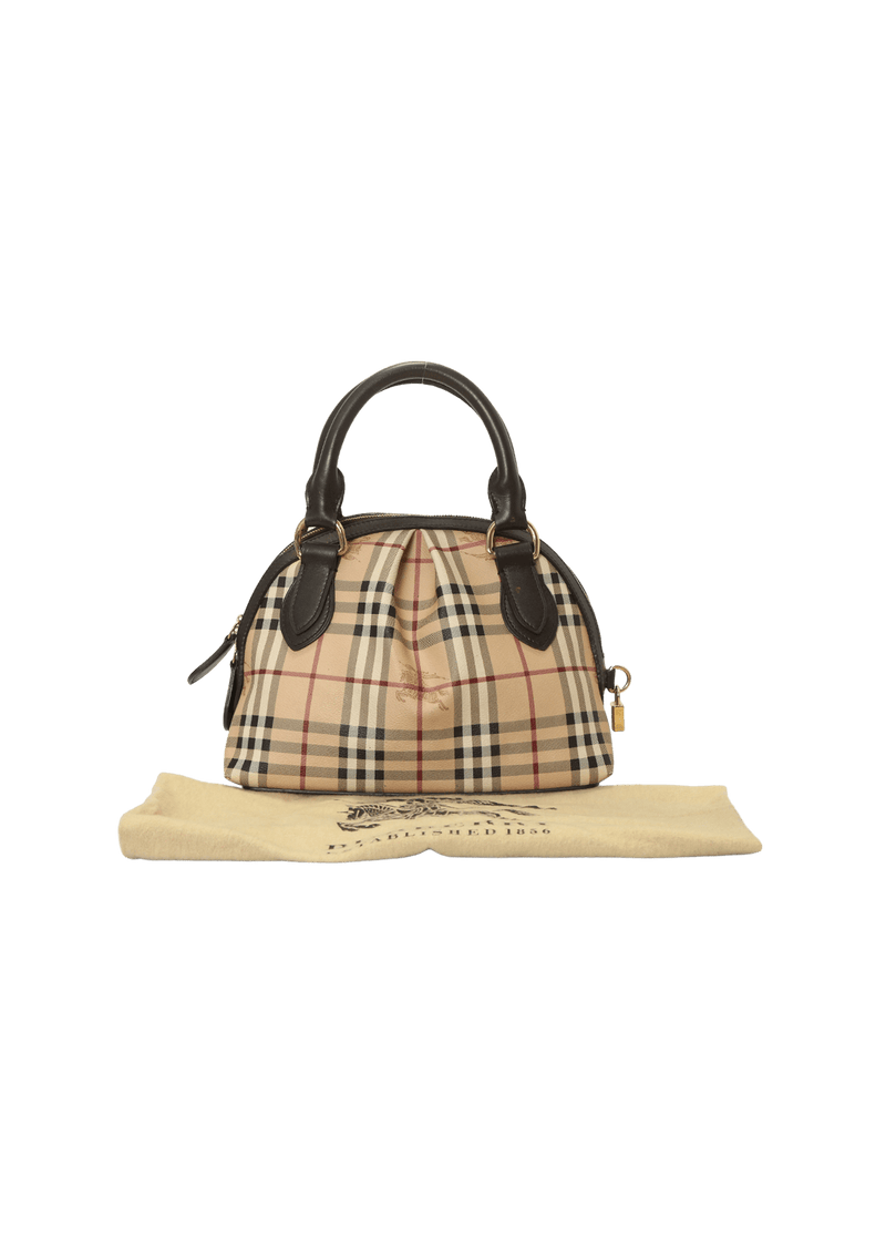 HAYMARKET CHECK INSIGNIA BAG