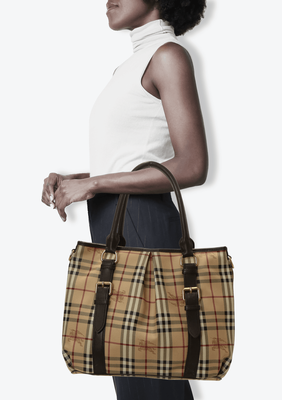HAYMARKET CHECK NORTHFIELD TOTE