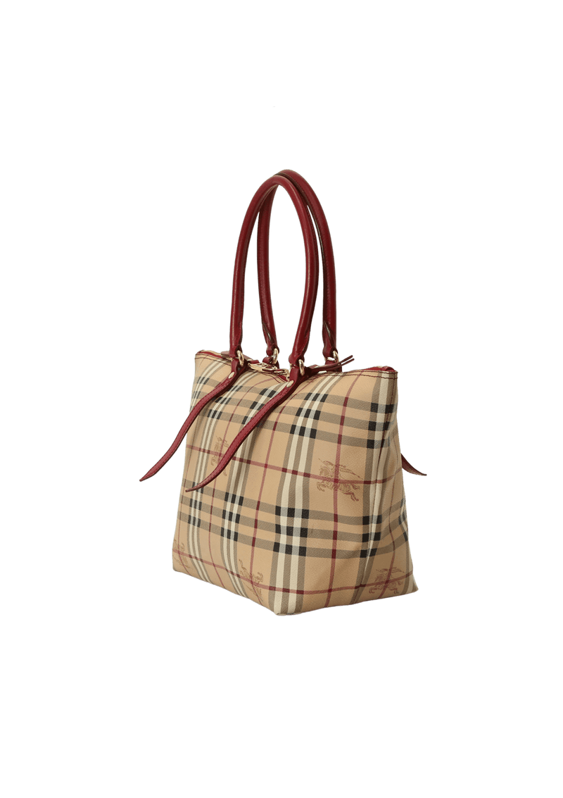 Bolsa Burberry Haymarket Check Salisbury Bege Original Gringa