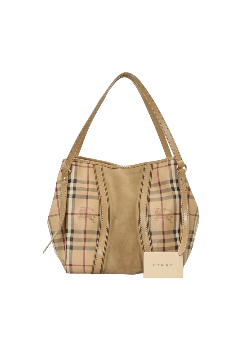 HAYMARKET CHECK TOTE