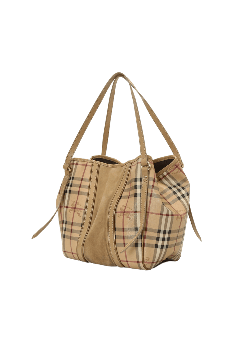 HAYMARKET CHECK TOTE