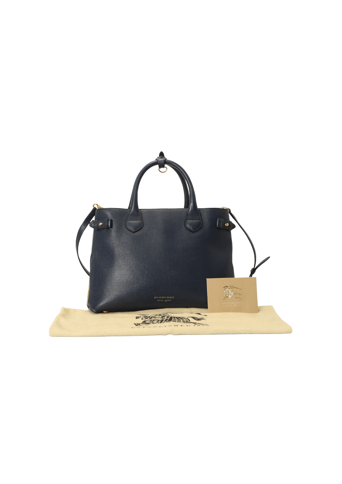 Bolsa Burberry House Check Trimmed Banner Azul Original Gringa