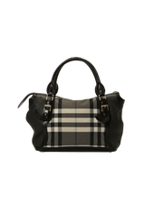 LEATHER CHECK BAG