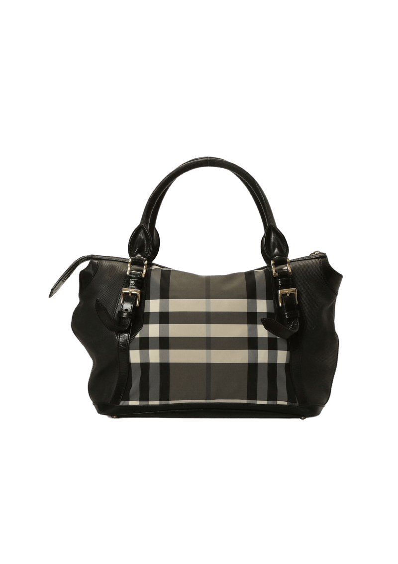 LEATHER CHECK BAG