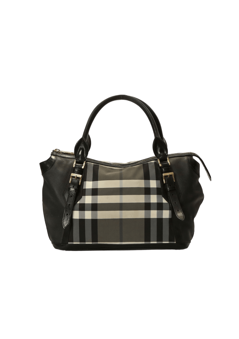 LEATHER CHECK BAG