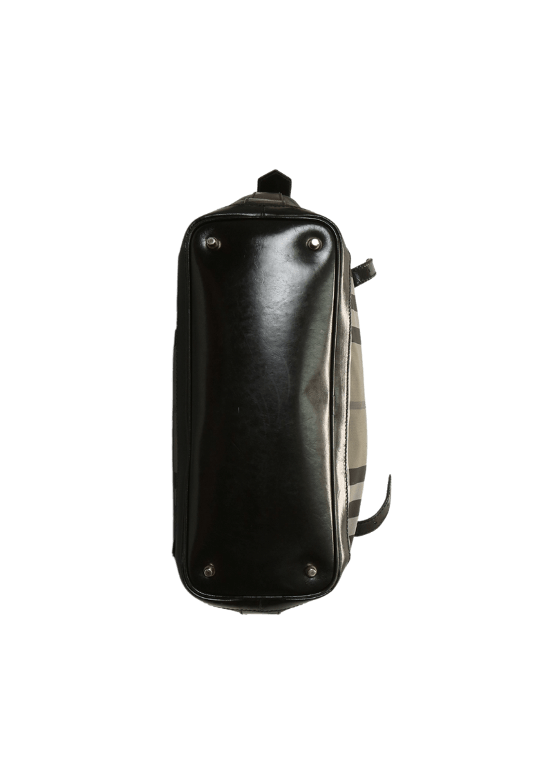 LEATHER CHECK BAG