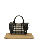 LEATHER CHECK BAG