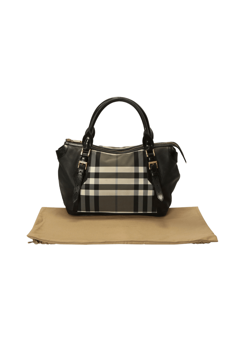 LEATHER CHECK BAG