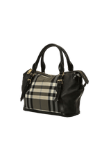 LEATHER CHECK BAG