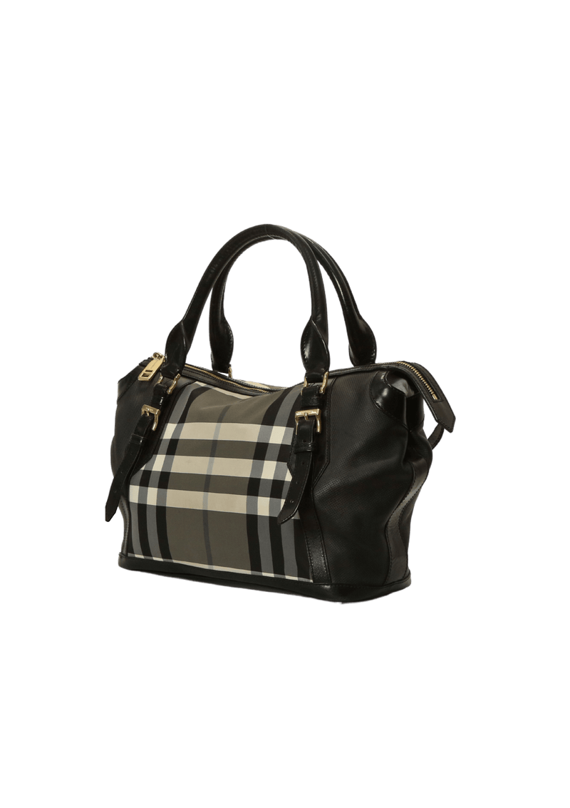 LEATHER CHECK BAG