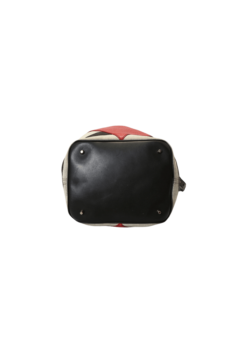 LEATHER CHECK BAG