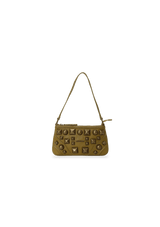 LEATHER STUDDED SHOULDER BAG