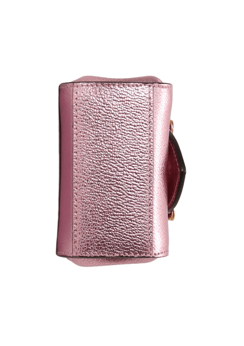 METALLIC KEY POUCH