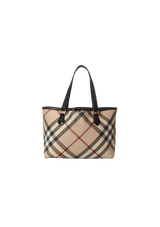 NOVA CHECK CANVAS TOTE