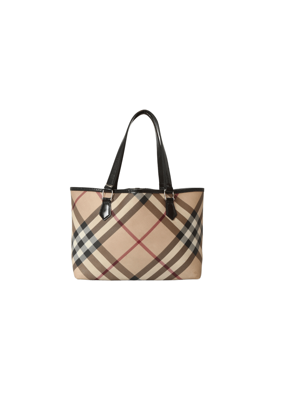 Bolsa Burberry Nova Check Canvas Tote Bege Original – Gringa