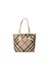 NOVA CHECK CANVAS TOTE