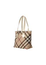 NOVA CHECK CANVAS TOTE