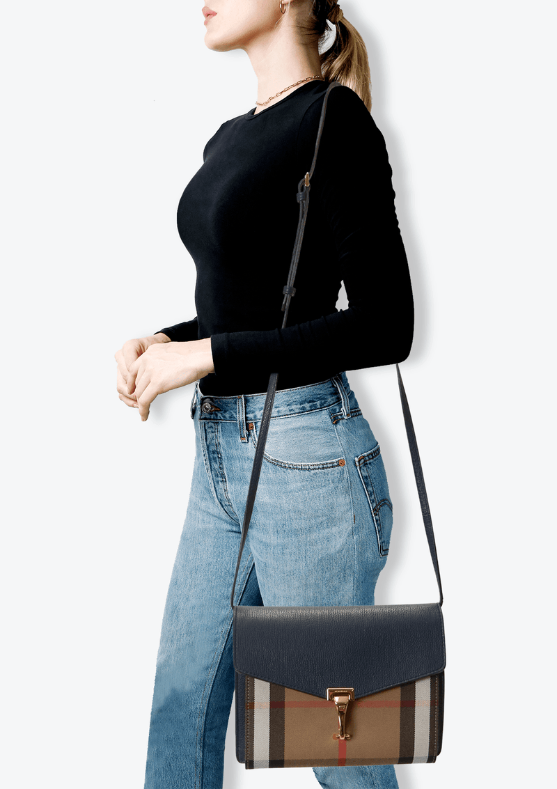 Burberry small house sales check macken crossbody