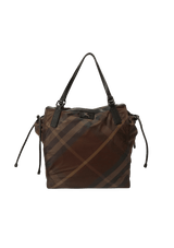 SMOKED CHECK NYLON TOTE