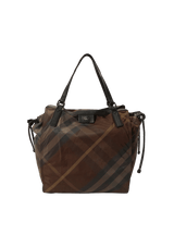 SMOKED CHECK NYLON TOTE
