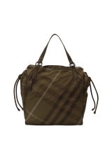 SMOKED CHECK NYLON TOTE