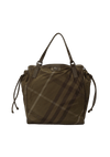 SMOKED CHECK NYLON TOTE