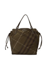 SMOKED CHECK NYLON TOTE