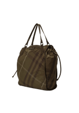 SMOKED CHECK NYLON TOTE