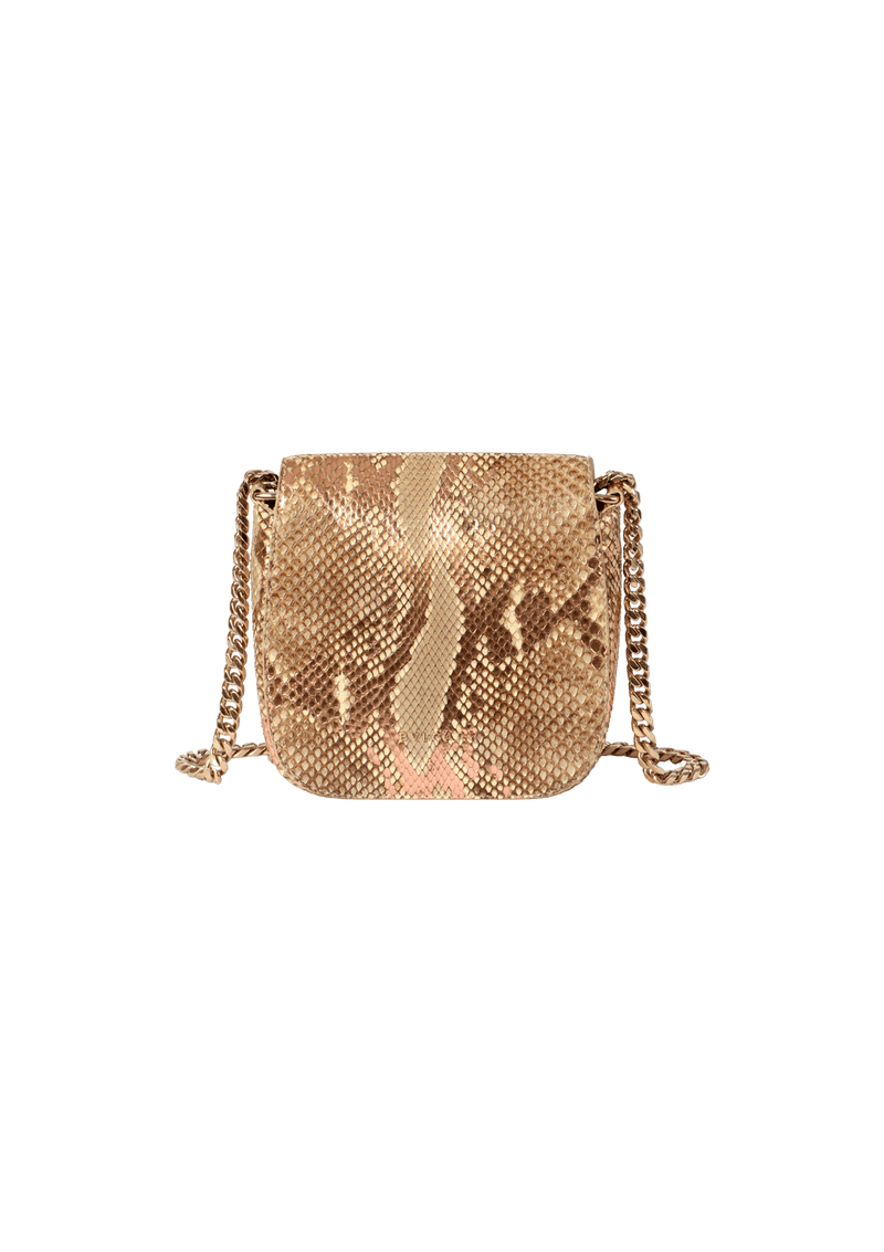 DIVA PYTHON FLAP BAG