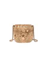 DIVA PYTHON FLAP BAG