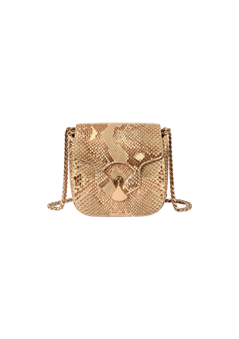 DIVA PYTHON FLAP BAG